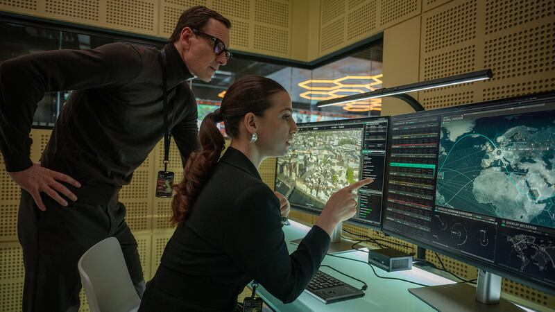 Michael Fassbender and Marisa Abela.