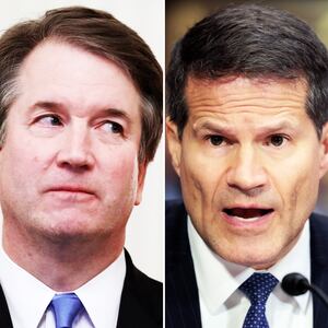 Supreme Court Associate Justice Brett Kavanaugh and Solicitor General Dean John Sauer.