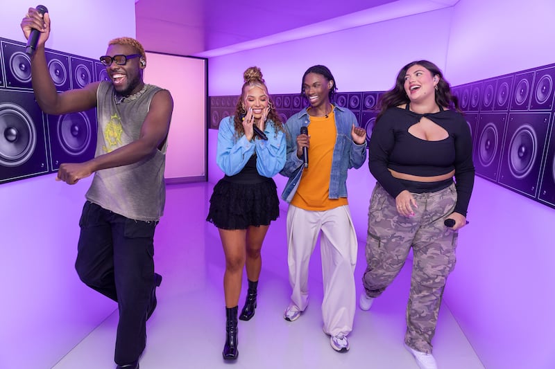 (L-R) SZN4 members Donzell Taggart, Aaliyah Larsen, Cameron Goode, and Katie Roeder.