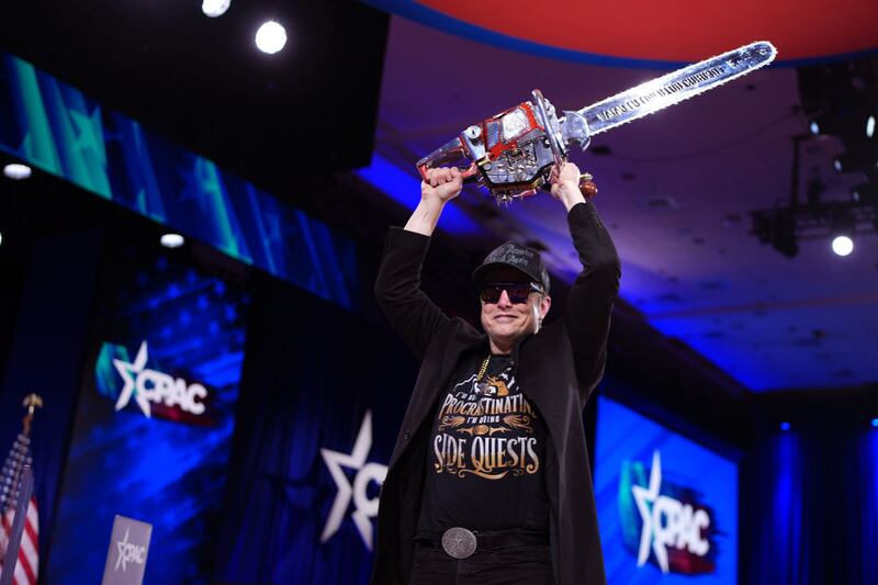 Elon Musk was gifted a custom chainsaw during the Conservative Political Action Conference (CPAC) in Washington, D.C. last month—a symbol for the ruthless cuts he’s enacted across the federal government.