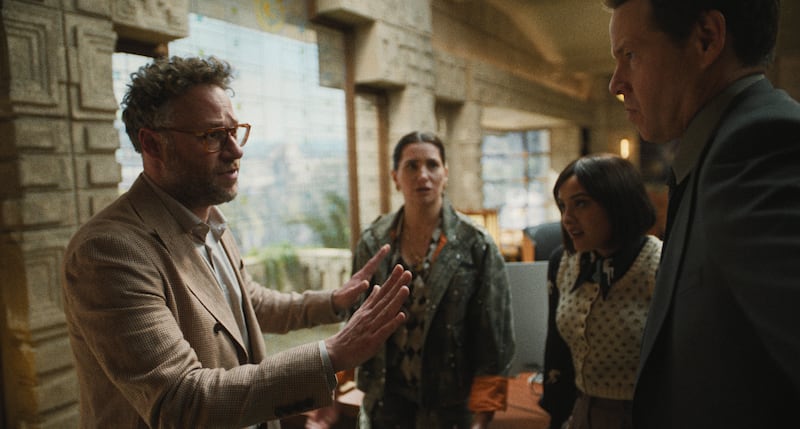 Seth Rogen, Kathryn Hahn, Chase Sui Wonders and Ike Barinholtz.