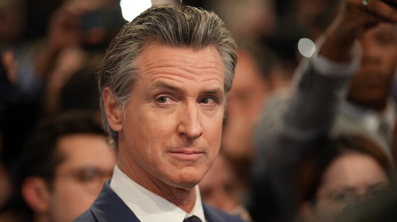Gavin Newsom slammed Donald Trump as a "stone cold liar."