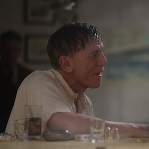 Daniel Craig and Drew Starkey