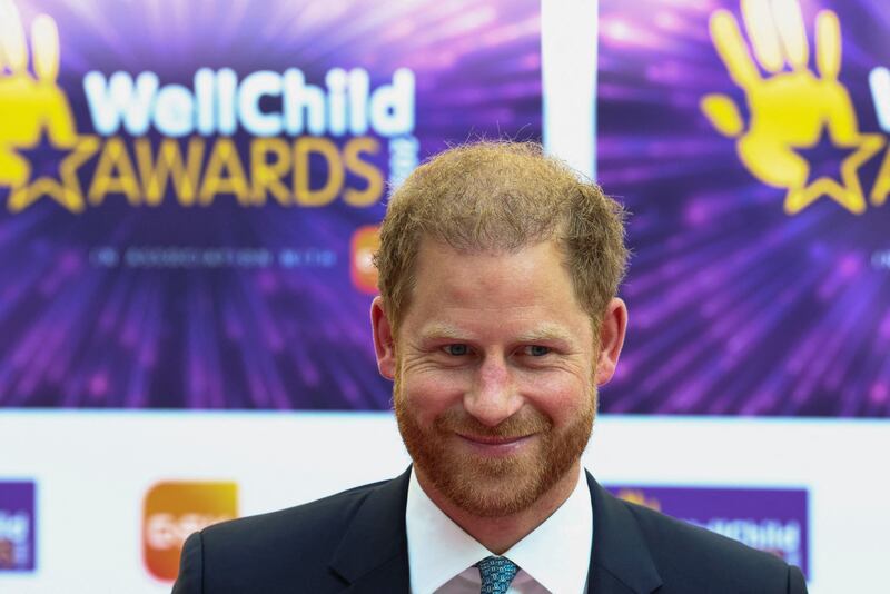 Britain's Prince Harry attends the 2023 WellChild Awards ceremony in London, Britain, September 7, 2023.