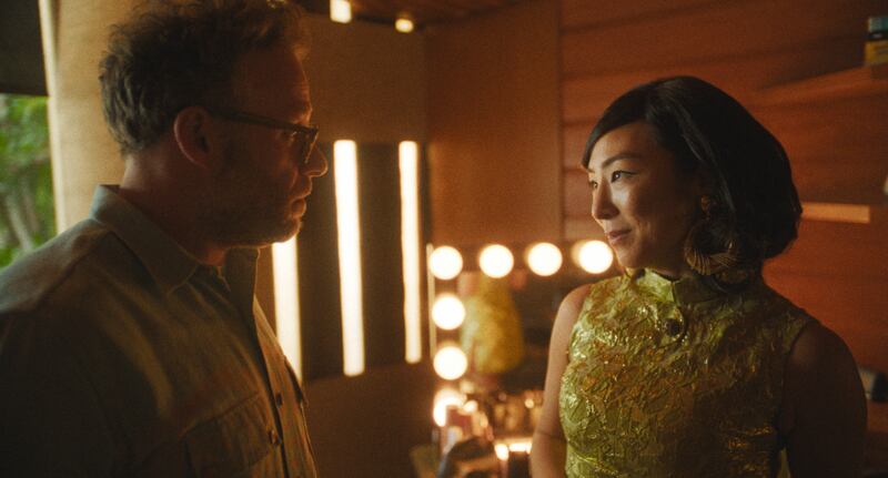 Seth Rogen and Greta Lee