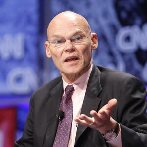 James Carville at a CNN conference in New York in 2007.