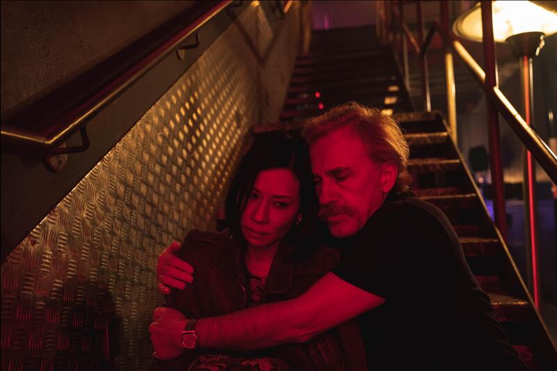 Lucy Liu and Christoph Waltz