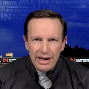 Democratic Senator Chris Murphy speaks with MSNBC's Chris Hayes on January 3, 2024.