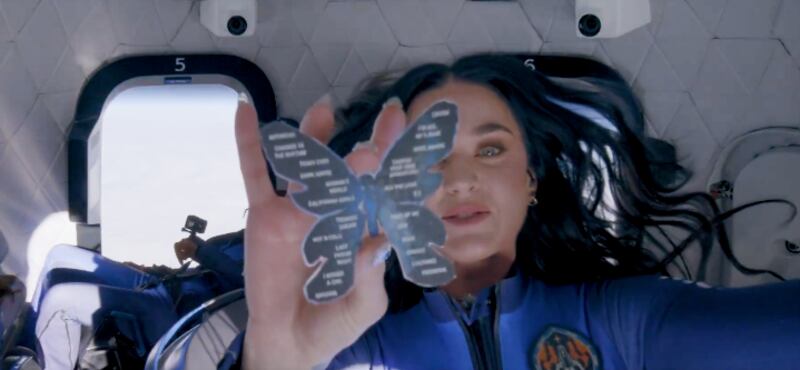 Blue Origin space flight crew screengrab