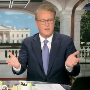 Joe Scarborough yells on Morning Joe