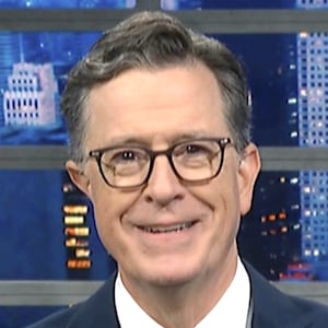 The Late Show with Stephen Colbert, Stephen Colbert celebrating Jimmy Kimmel's return to late-night.