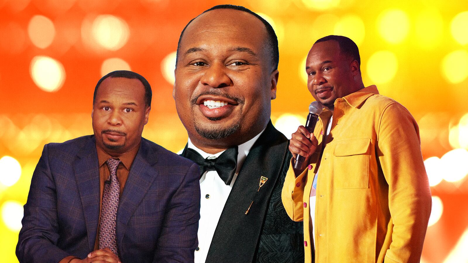 A photo illustration of Roy Wood Jr.
