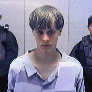 Dylann Roof appears at Centralized Bond Hearing Court June 19, 2015 in North Charleston, South Carolina.
