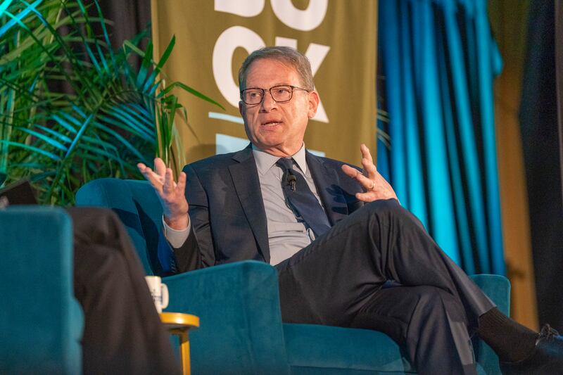 The Atlantic editor-in-chief Jeffrey Goldberg speaks during the opening night of the New Orleans Book Festival at Tulane University's McAlister Auditorium on March 27, 2025 in New Orleans, Louisiana.