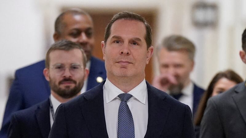 Peter Marocco, deputy administrator-designate at the U.S. Agency for International Development (USAID), arrives to meet with members of Congress to discuss foreign assistance, on Capitol Hill in Washington, D.C., U.S. March 5, 2025. REUTERS/Kent Nishimura