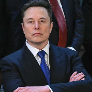 Elon Musk arrives for US President Donald Trump's address to a joint session of Congress in the House Chamber of the US Capitol in Washington, DC, on March 4, 2025.
