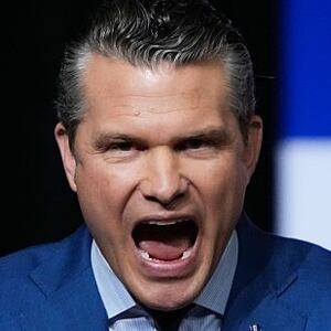 U.S. Secretary of War Pete Hegseth speaks to senior military leaders at Marine Corps Base Quantico on September 30, 2025 in Quantico, Virginia. In an unprecedented gathering, almost 800 generals, admirals and their senior enlisted leaders have been ordered into one location from around the world on short notice. (Photo by Andrew Harnik/Getty Images)