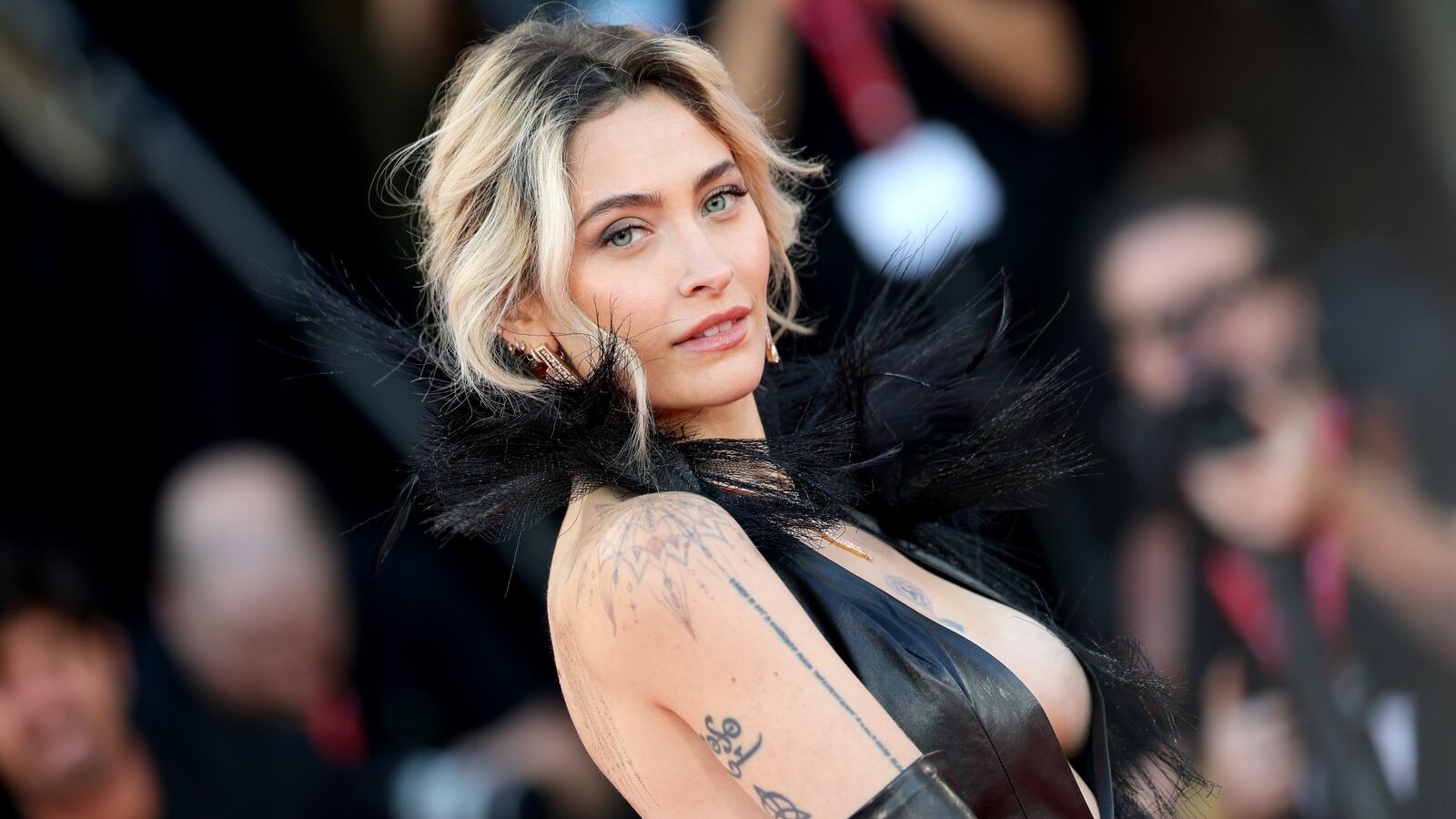 Paris Jackson attends the "Frankenstein" red carpet