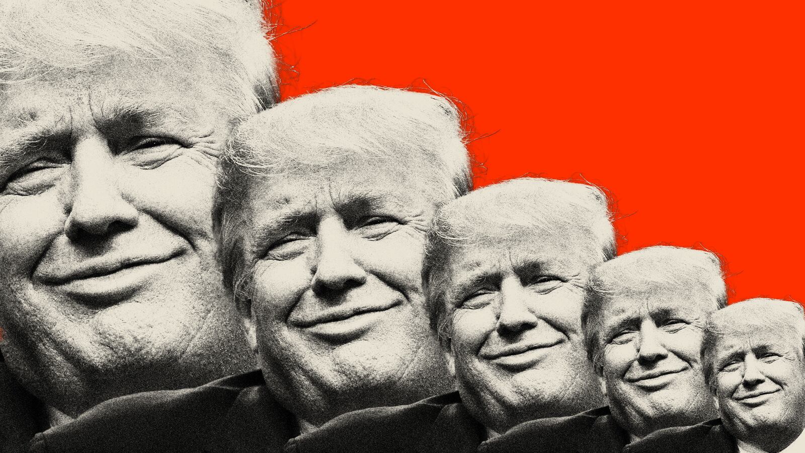 Photo illustration of Donald Trump making a "whatever"-like face