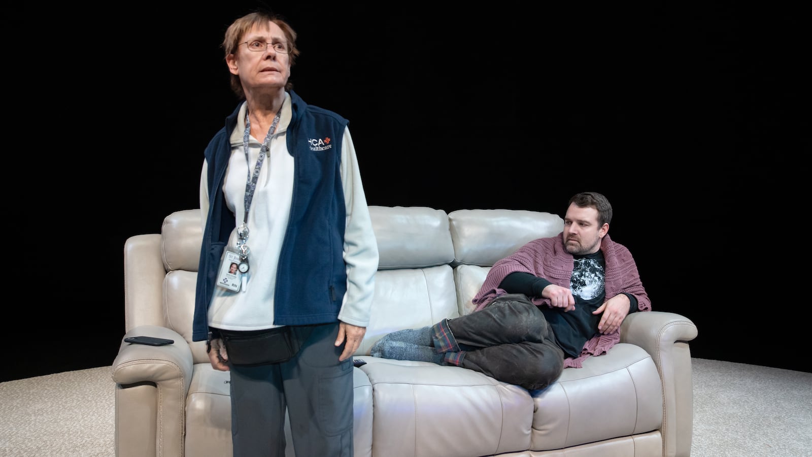 Laurie Metcalf and Micah Stock