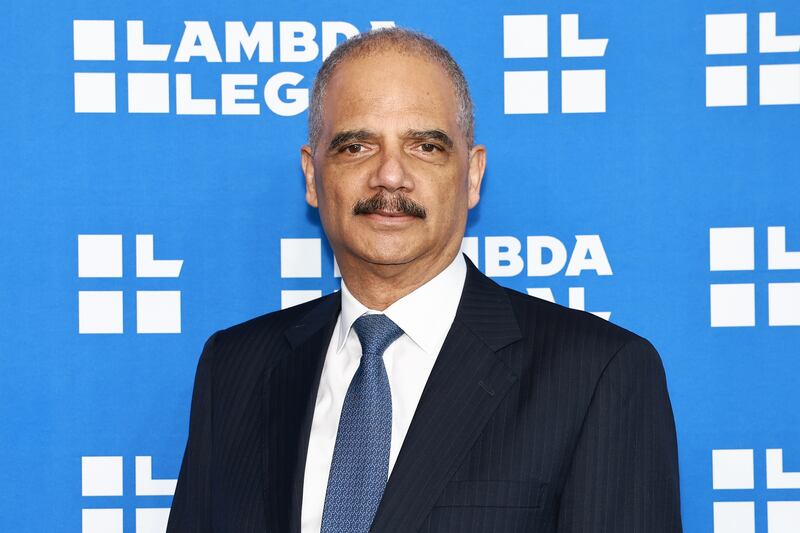 Eric Holder attends Lambda Legal Hosts 2024 National Liberty Awards at The Glasshouse on May 30, 2024 in New York City.