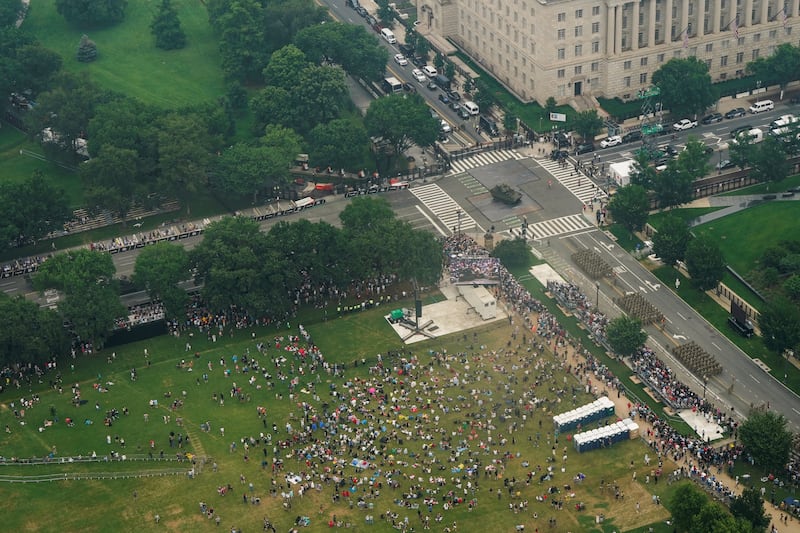 Wolff said people who attended the parade told him around 40,000 people “tops” showed up.