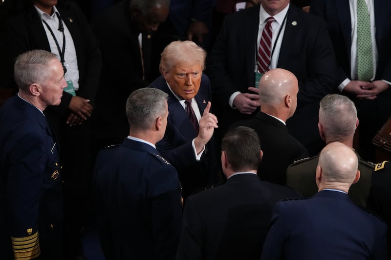 Trump trash talked his way through the record long speech to a joint session of congress.