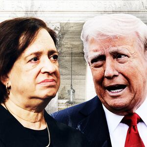 Justice Elena Sagan and Donald Trump