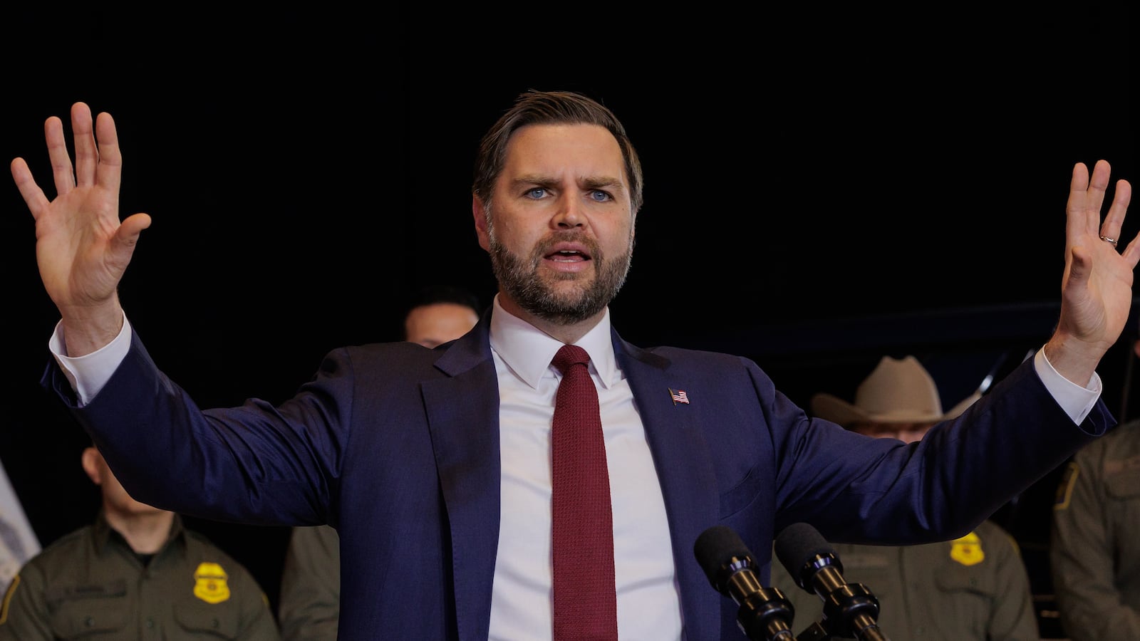 MINNESOTA, UNITED STATES - JANUARY 22: US Vice President JD Vance speaks during a press conference in Minneapolis, Minnesota, US, January 22, 2026. (Photo by Madison Thorn/Anadolu via Getty Images)