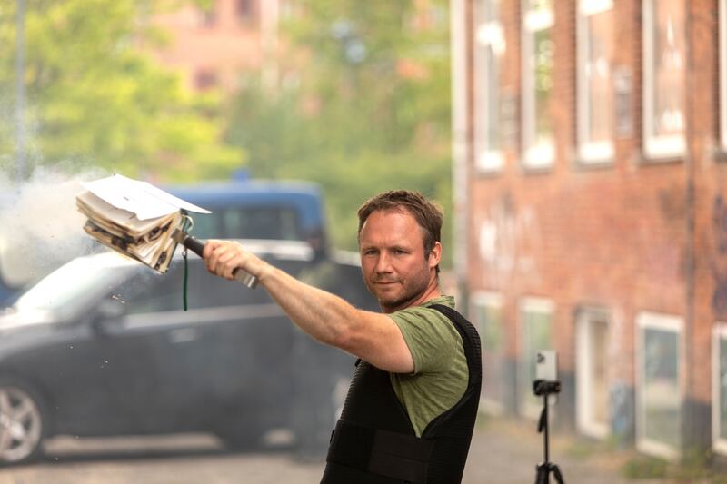 A photograph of a Quran burned by an activist from the small right-wing group, Danish Activists, on July 28, 2023 in Copenhagen, Denmark.