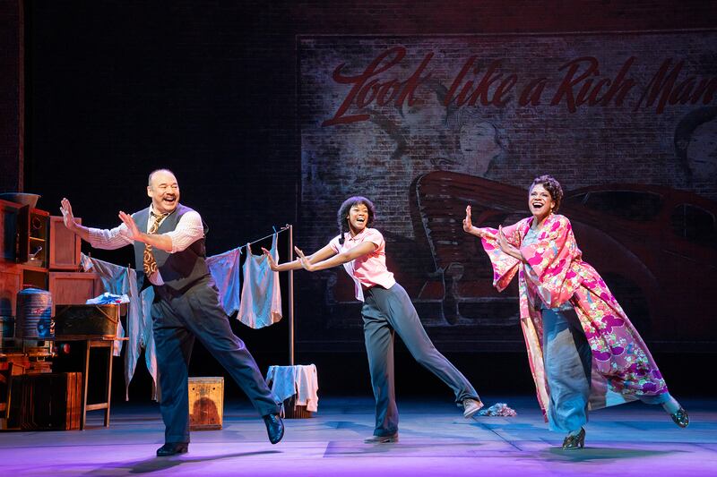 Danny Burstein, Joy Woods, and Audra McDonald.