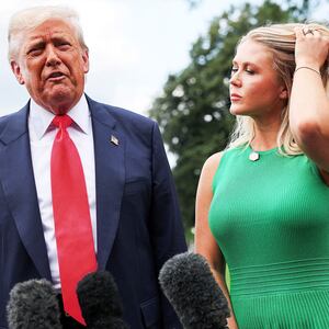 Donald Trump and Karoline Leavitt