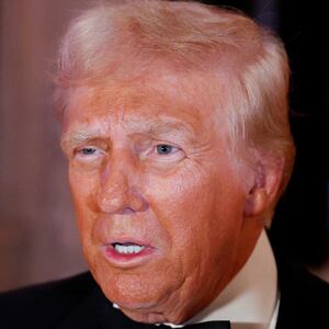Donald Trump in tuxedo.