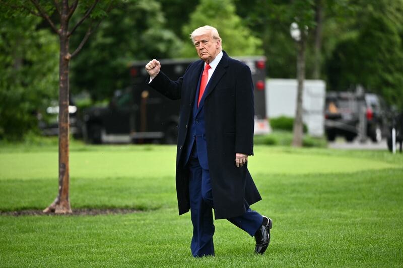 President Donald Trump departs the White House the same day his "big, beautiful bill" was passed in the House, but the bill has some provisions that experts warn would undermine democracy.