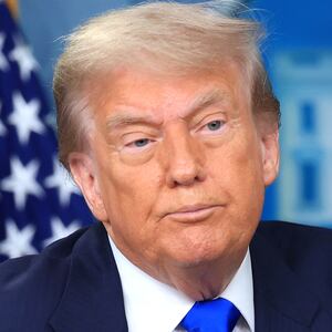 Rafael Grossi, Donald Trump split image