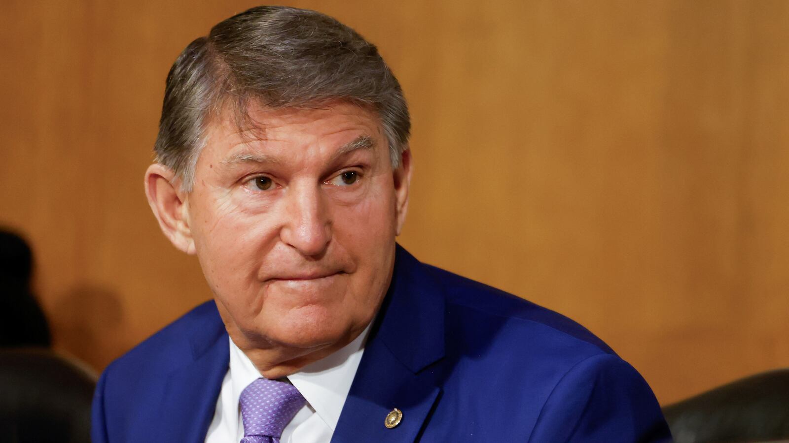 Joe Manchin (D-WV) looks on during a Senate Appropriations committee hearing in Washington, U.S., November 8, 2023.