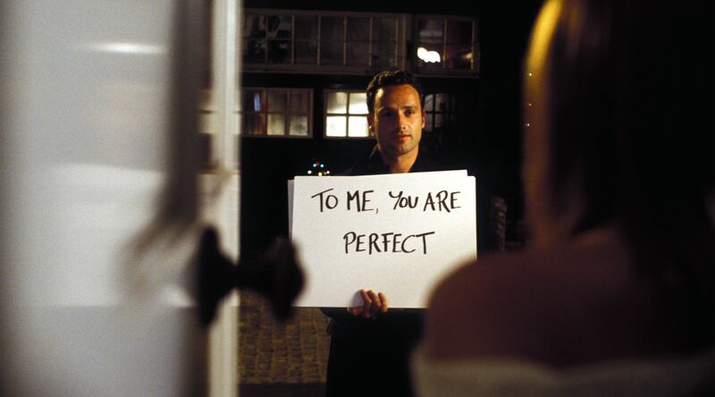 Keira Knightley and Andrew Lincoln in Love Actually.