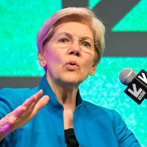 U.S. Senator Elizabeth Warren at Podcast Session 'On with Kara Swisher' Live