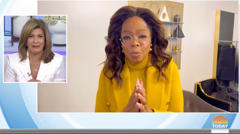 Savannah Guthrie and Oprah Winfrey