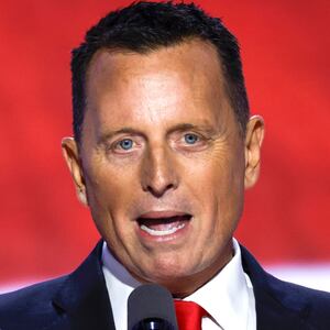 Ric Grenell speaks on stage  on the third day of the Republican National Convention at the Fiserv Forum on July 17, 2024 in Milwaukee, Wisconsin.