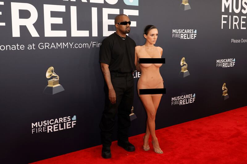 Kanye West and Bianca Censori