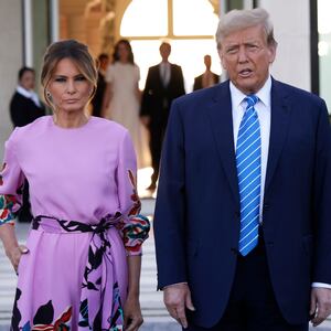 Photograph of Donald and Melania Trump.