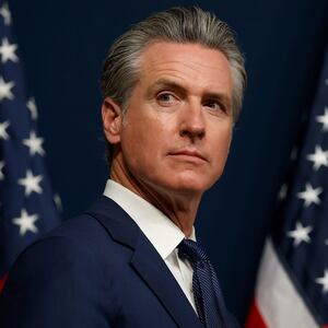 SACRAMENTO, CALIFORNIA - AUGUST 21: California Gov. Gavin Newsom looks on during a bill signing event related to redrawing the state’s congressional maps on August 21, 2025 in Sacramento, California. In a move to counter Texas House Republicans’ plan to redraw the state’s congressional maps ahead of the 2026 midterm elections, California Democrats took up a proposed constitutional amendment to temporarily redraw their own congressional maps, potentially creating five additional U.S. House seats for their party. (Photo by Justin Sullivan/Getty Images)