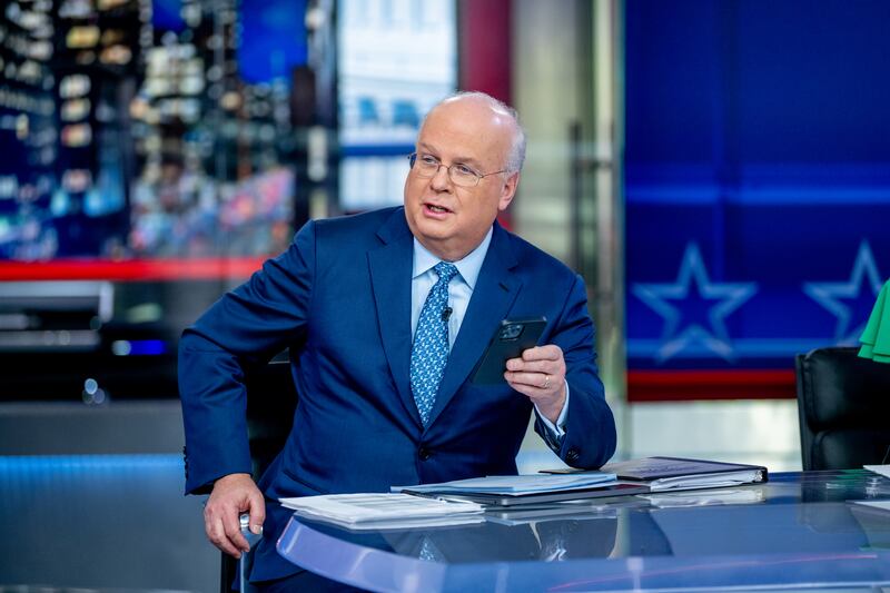 NEW YORK, NEW YORK - NOVEMBER 08: Former White House Deputy Chief of Staff Karl Rove attends FOX News Channel’s "Democracy 2022: Election Night" at Fox News Channel Studios on November 08, 2022 in New York City. (Photo by Roy Rochlin/Getty Images)