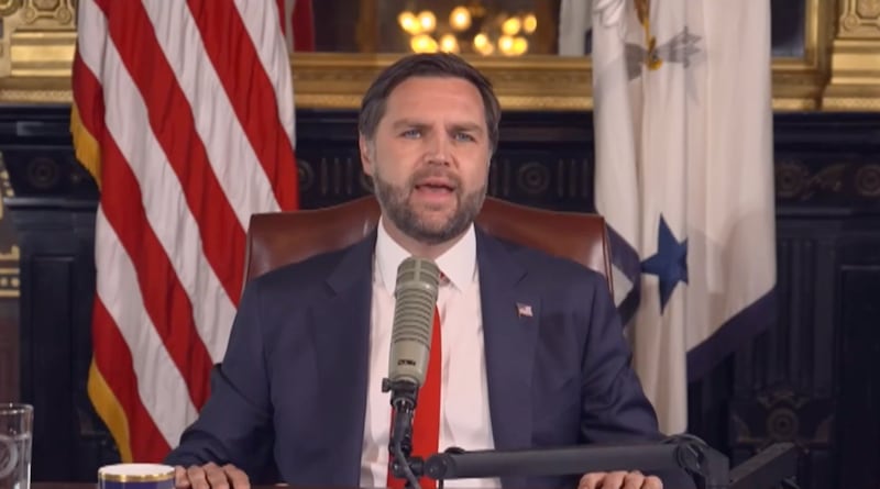 Vice President JD Vance blamed the "destructive movement of left-wing extremism" for Charlie Kirk's death while guest hosting The Charlie Kirk Show on Monday.