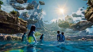 A photo from "Avatar: Fire and Ash"