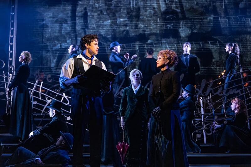 Jacob Dickey and Bernadette Peters