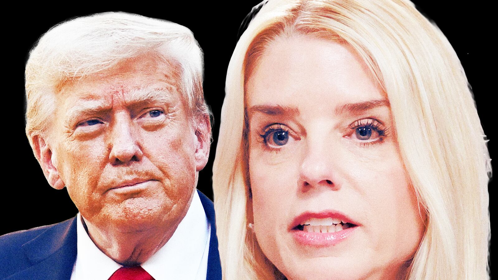 Donald Trump and Pam Bondi.