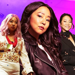 A photo illustration of Stephanie Hsu.