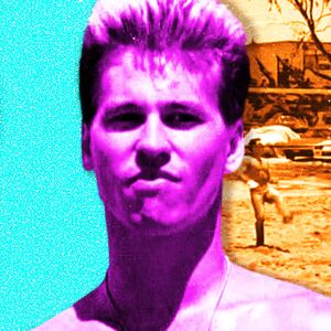 Val Kilmer, Top Gun, volleyball scene photo illustration